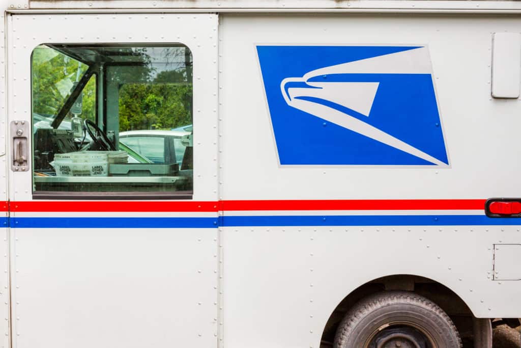 US Post Office Mail Truck