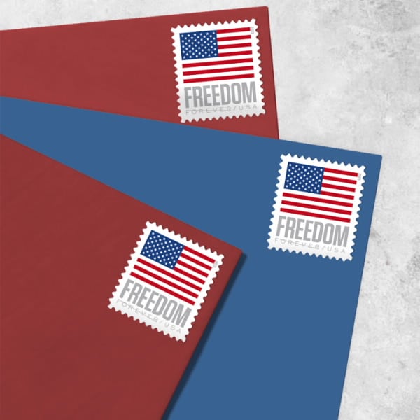 us-flag-2023-stamps-on-envelopes